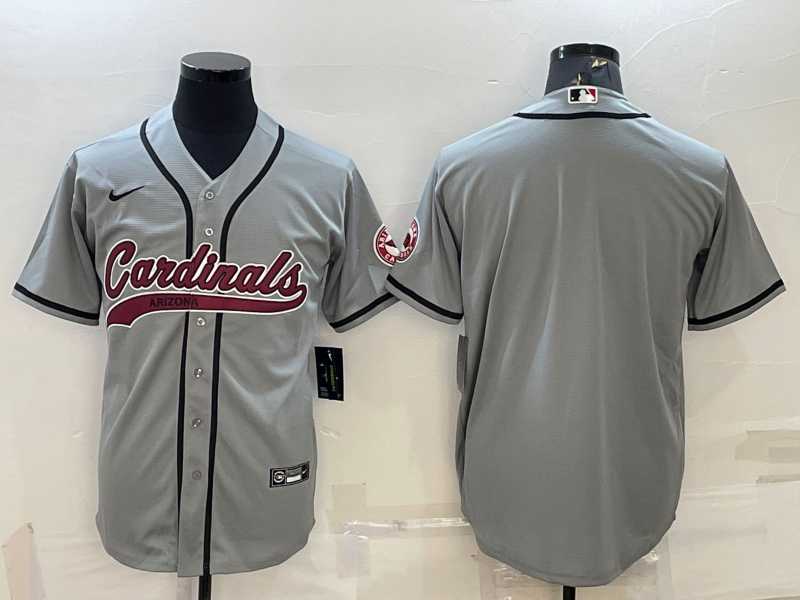 Men's Arizona Cardinals Blank Grey With Patch Cool Base Stitched Baseball Jersey,We sell and wholesale Men's Arizona Cardinals Blank Grey With Patch Cool Base Stitched Baseball Jersey on line form chian!